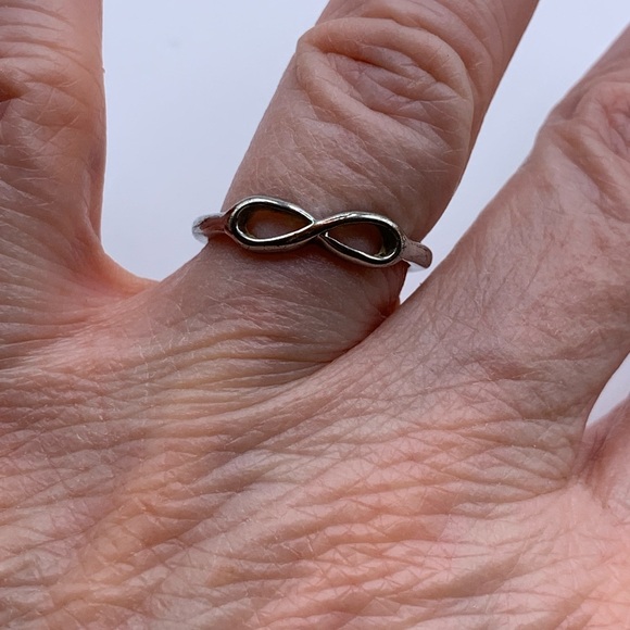Jewelry - Silver Tone Infinity Ring - Delicate Eternity Symbol